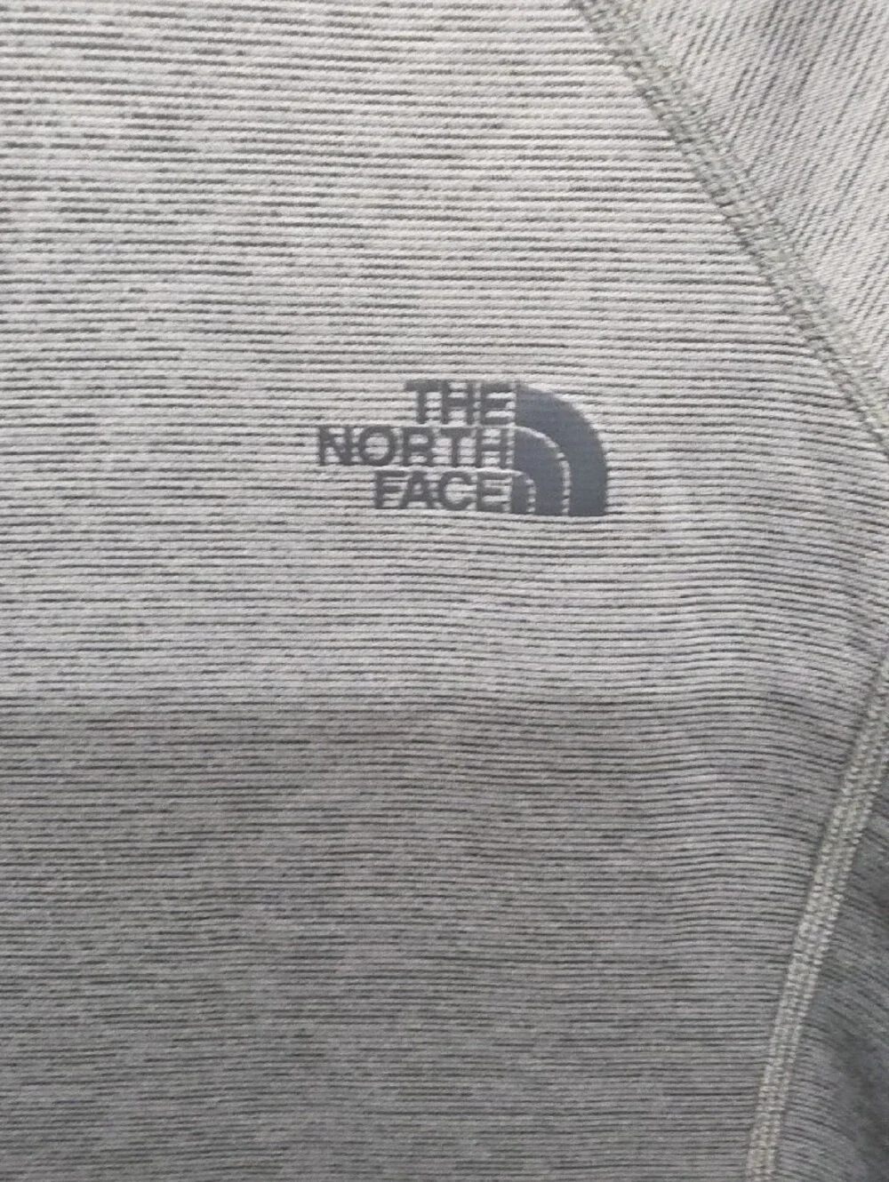 The North Face Men's Long-Sleeve Crew Fleece Light Gray sz Large